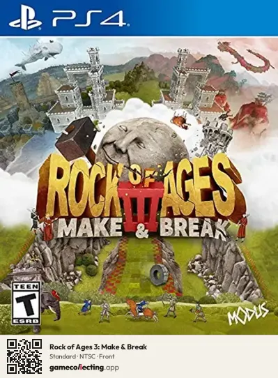 Rock of Ages 3: Make & Break PlayStation 4, NTSC box front