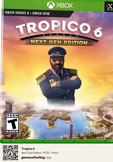 Tropico 6 Xbox Series X, NTSC box front