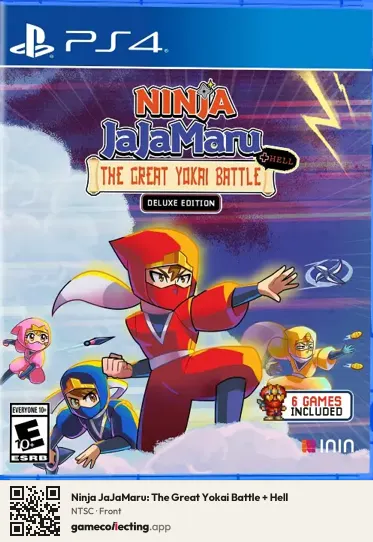 Ninja JaJaMaru: The Great Yokai Battle + Hell PlayStation 4, NTSC box front
