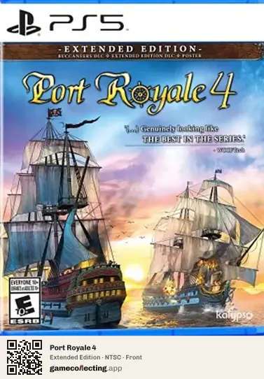 Port Royale 4 PlayStation 5, NTSC box front