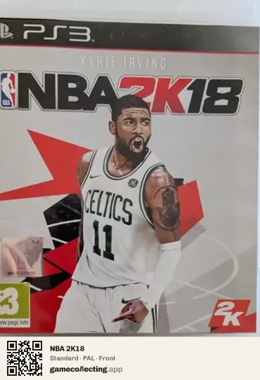 NBA 2K18 PlayStation 3, PAL box front