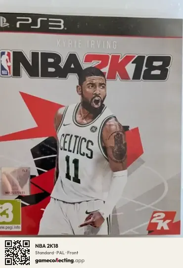 NBA 2K18 PlayStation 3, PAL box front