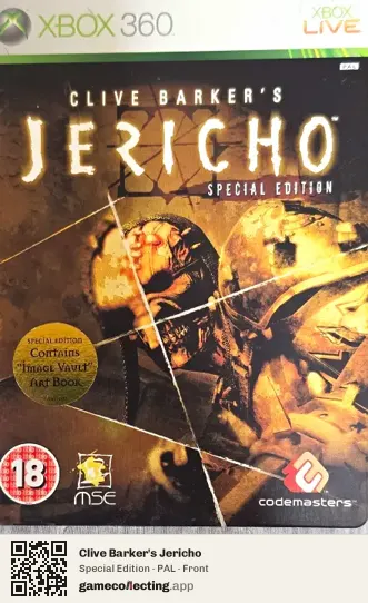 Clive Barker's Jericho Xbox 360, PAL box front