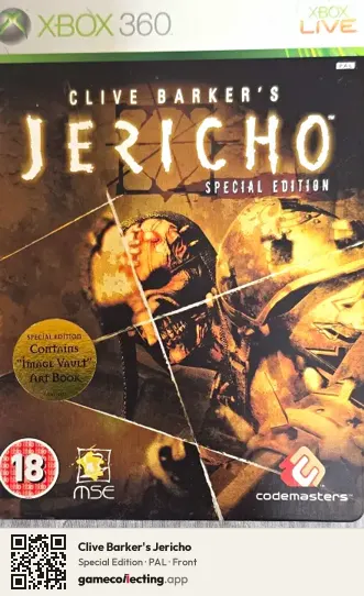 Clive Barker's Jericho Xbox 360, PAL box front