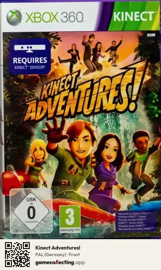 Kinect Adventures! Xbox 360, Germany box front