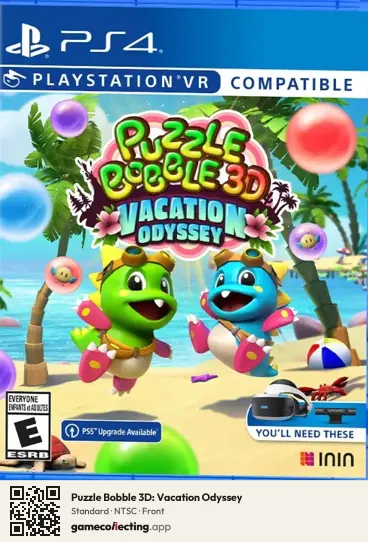 Puzzle Bobble 3D: Vacation Odyssey PlayStation 4, NTSC box front
