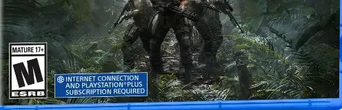 Predator: Hunting Grounds, the ESRB box on its front