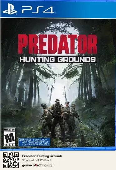Predator: Hunting Grounds PlayStation 4, NTSC box front