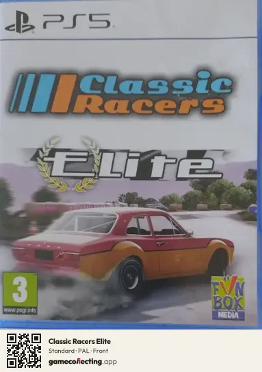 Classic Racers Elite PlayStation 5, PAL box front