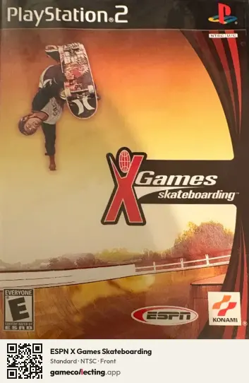 ESPN X Games Skateboarding PlayStation 2, NTSC box front