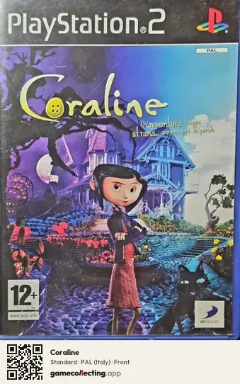 Coraline PlayStation 2, Italy box front