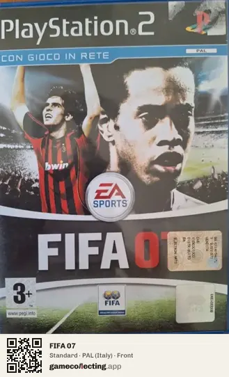 FIFA 07 PlayStation 2, Italy box front