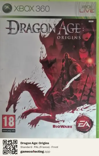 Dragon Age: Origins Xbox 360, France box front