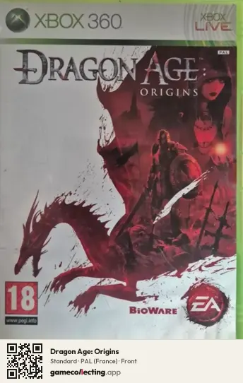 Dragon Age: Origins Xbox 360, France box front