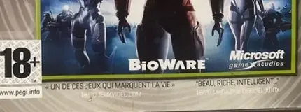 Mass Effect, the PEGI square on its front