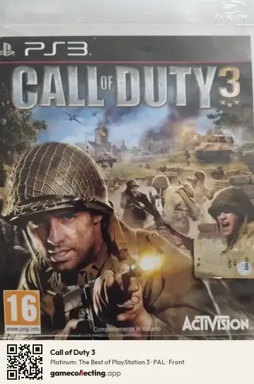 Call of Duty 3 PlayStation 3, PAL box front
