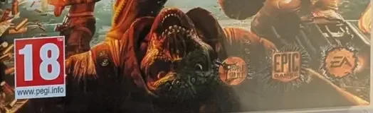 Bulletstorm, the PEGI square on its front