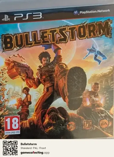 Bulletstorm PlayStation 3, PAL box front
