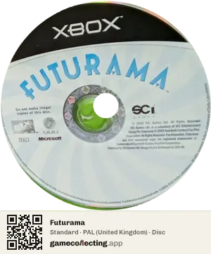 Futurama Xbox, PAL disc