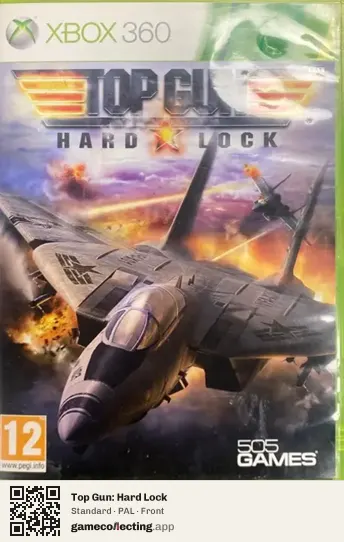 Top Gun: Hard Lock Xbox 360, PAL box front