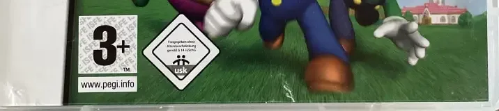 Super Mario 64 DS, the PEGI square on its front