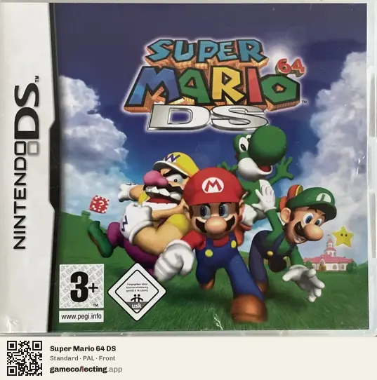 Super Mario 64 DS Nintendo DS, PAL box front