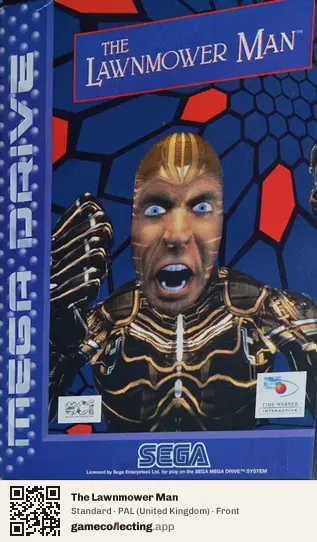 The Lawnmower Man Sega Mega Drive / Genesis, United Kingdom box front