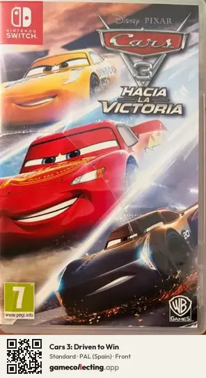 Cars 3: Driven to Win Nintendo Switch, Spain box front