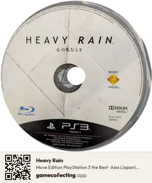 Heavy Rain PlayStation 3, Asia disc