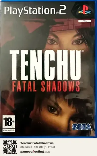 Tenchu: Fatal Shadows PlayStation 2, Italy box front