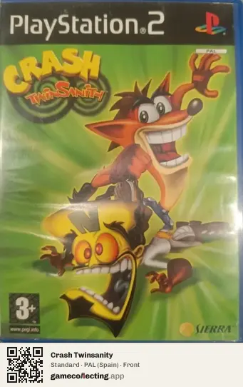 Crash Twinsanity PlayStation 2, Spain box front