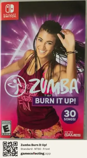 Zumba Burn It Up! Nintendo Switch, NTSC box front