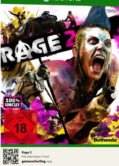 Rage 2 Xbox One, Germany box front