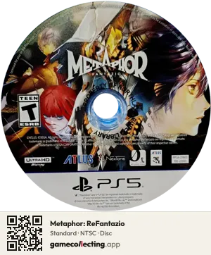 Metaphor: ReFantazio PlayStation 5, NTSC disc