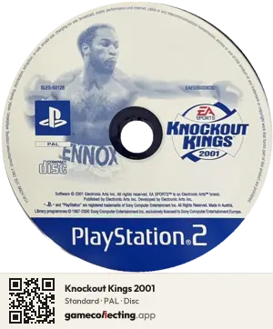 Knockout Kings 2001 PlayStation 2, PAL disc