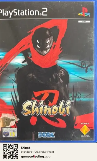 Shinobi PlayStation 2, Italy box front