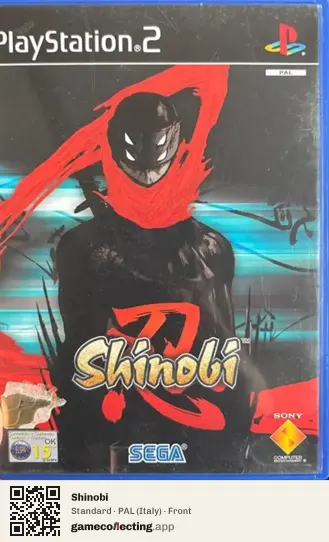 Shinobi PlayStation 2, Italy box front