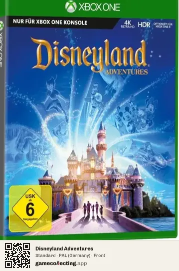 Disneyland Adventures Xbox One, Germany box front