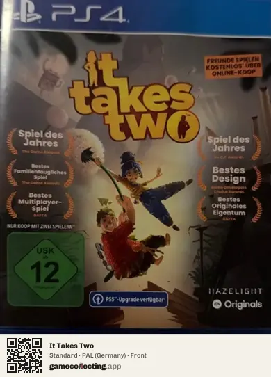 It Takes Two PlayStation 4, Germany box front