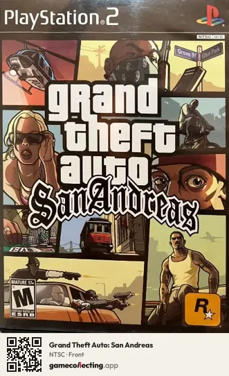 Grand Theft Auto: San Andreas PlayStation 2, NTSC box front