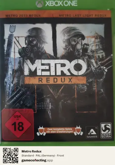 Metro Redux Xbox One, Germany box front