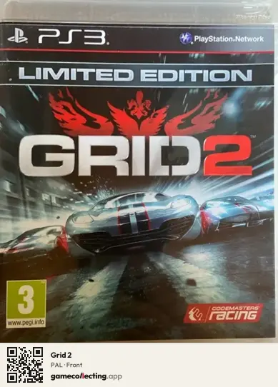 Grid 2 PlayStation 3, PAL box front