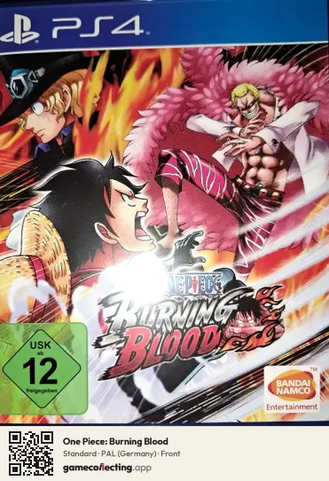 One Piece: Burning Blood PlayStation 4, Germany box front