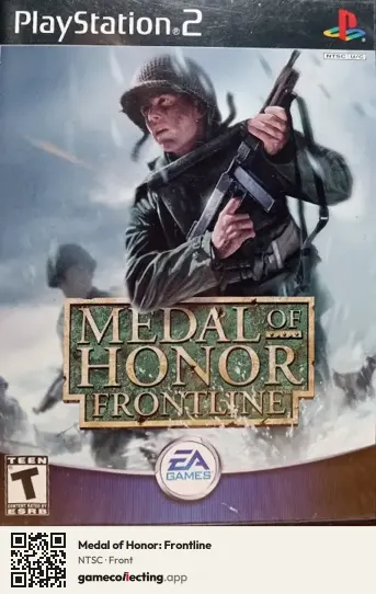 Medal of Honor: Frontline PlayStation 2, NTSC box front