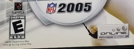 Madden NFL 2005, the ESRB box on its front