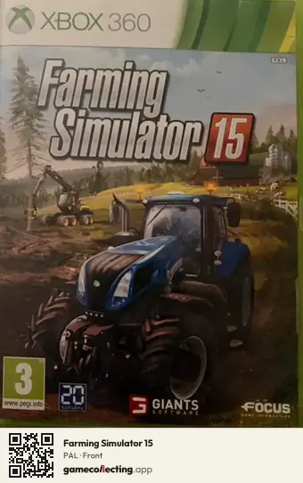 Farming Simulator 15 Xbox 360, PAL box front