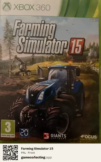 Farming Simulator 15 Xbox 360, PAL box front