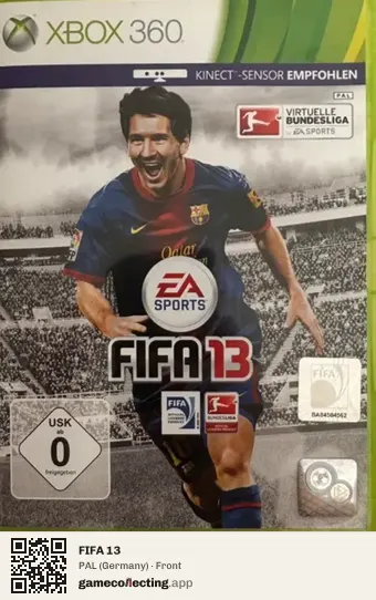 FIFA 13 Xbox 360, Germany box front