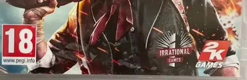 BioShock Infinite, the PEGI square on its front