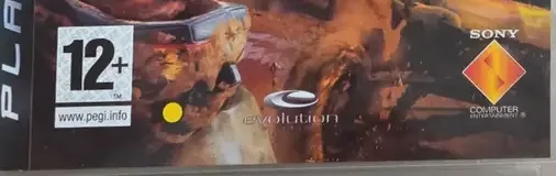 MotorStorm, the PEGI square on its front